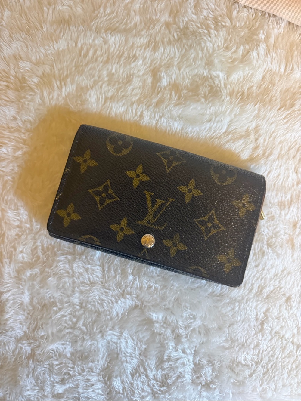 Louis Vuitton Monogram Continental Wallet in Brown and Gold